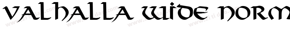 Valhalla Wide Normal字体转换